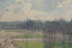 冬天下午的杜伊勒里花园(The Garden of the Tuileries on a Winter Afternoon )