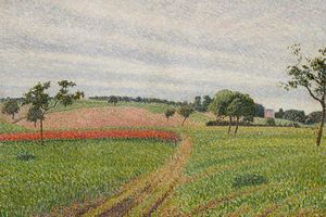 蒂尔斯维尔山坡，灰色天气(Les Coteaux de Thierceville, temps gris )