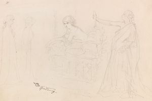 人物研究； 隐士，窗边的年轻女子，寓言(Figurenstudien; Eremit, Junge Frau am Fenster, Allegorie )