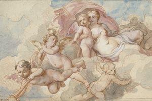 维纳斯遇见了阿莫尔·恩普蒂(Venus met Amor en putti )
