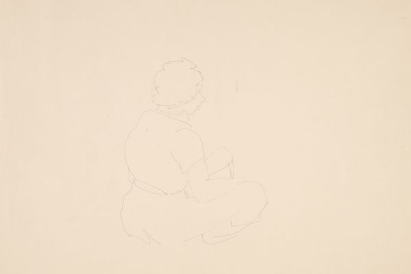 女人坐在海滩上，可能在普罗温斯敦(Woman Seated on Beach, probably in Provincetown )