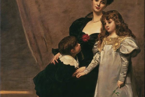 母亲和孩子（费多夫人和她的孩子）(Mother and children (Madame Feydeau and her children))