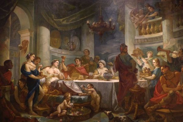 克娄巴特拉和马克-安托万的晚餐(Le repas de Cléopatre et de Marc-Antoine )
