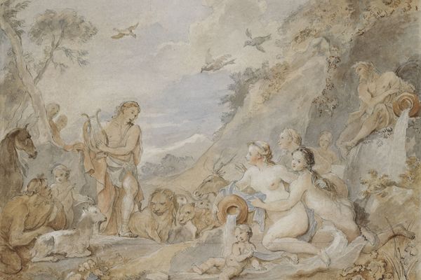 吸引仙女、仙女和动物的俄耳甫斯(Orpheus Charming the Nymphs, Dryads, and Animals )