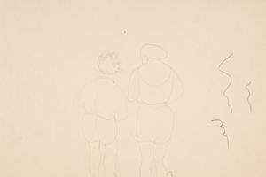 从后面看到的两个女沐浴者(Two Woman Bathers Seen from Behind)