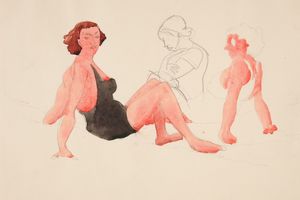 普罗温斯敦海滩上的三个女人(Three Women On the Beach, Provincetown )