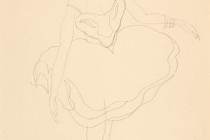 研究“服装素描（巴尔面具）”(Study for 'Costume Sketch (Bal Masque)' )