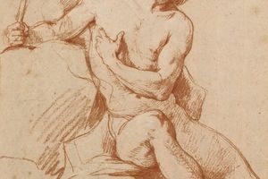 风神的形像和手的研究(Study of the figure of aeolus, and a study of his hand )