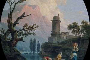 有洗衣女工的景观(Paysage avec lavandières )