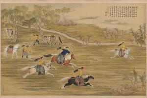 乾隆皇帝射猎图