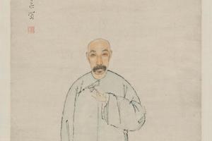 画秦赞尧像轴