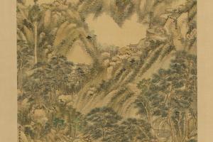 晴山叠翠轴