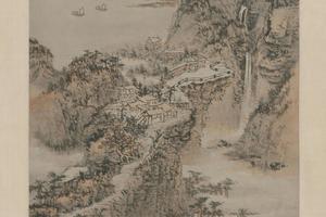 层岩叠壑图