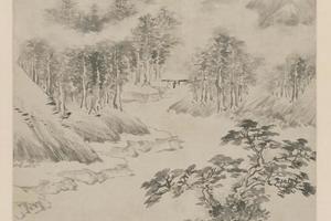 墨笔山水图