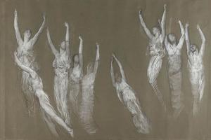 “光之精灵”的作曲研究(Compositional study for 'The Spirit of Light,' lunette )