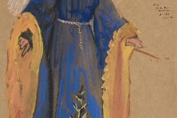 波林勃洛克，国王理查德二世的服装素描(Bolingbroke, costume sketch for King Richard II)