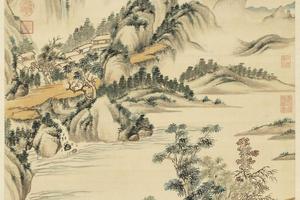 秋山落照图