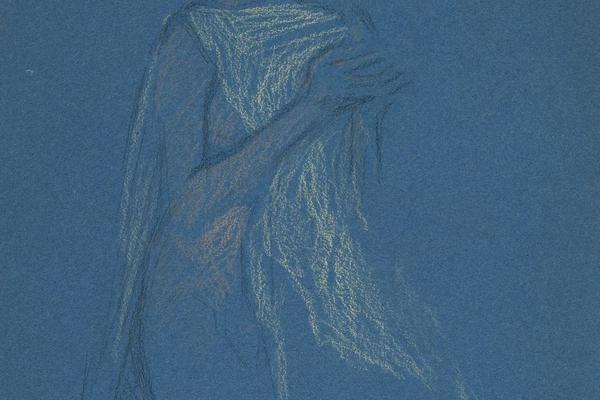 一个女人的素描——戏剧三的服装研究(Sketch of a woman - costume study for a play III )
