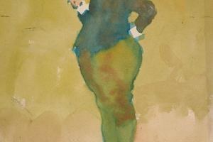 风景中的胖子(Fat man in landscape)
