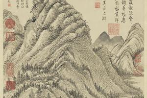 仿王蒙夏日山居图