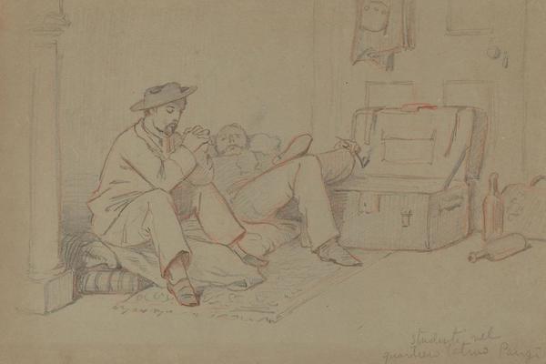 巴黎拉丁区学生(Students in the Latin Quarter, Paris )