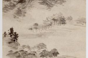和风烟兩图轴
