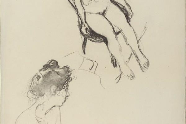 两个裸体人物研究(Two Nude Figure Studies )