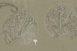 亨廷顿天花板研究表(Sheet of studies for Huntington Ceiling )