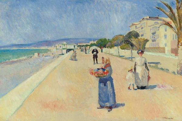 英格兰大道上的早晨(Morgen På Promenade Des Anglais Morning On The Promenade Des Anglais)