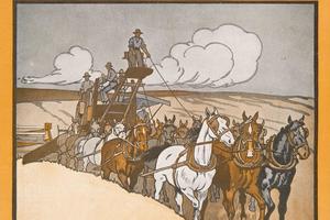 科利尔1903年10月3日在西部收割小麦(Collier's October 3rd, 1903, Harvesting Wheat in The West )