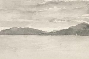 山水水景(Water scene with landscape)
