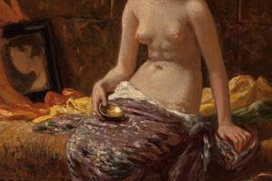 为宫女学习(Study for Odalisque )