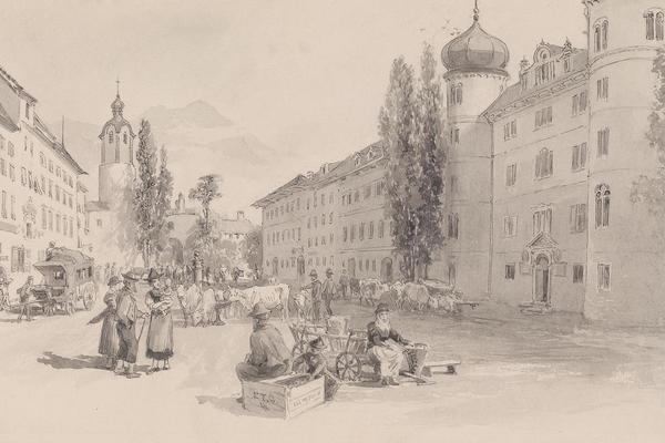 利恩茨的主广场(Hauptplatz in Lienz)