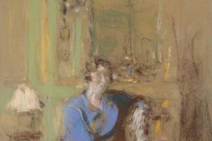 卢西恩·索法尔夫人，坐在客厅里(Madame Lucien Sauphar, Assise Dans Son Salon )