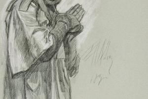 《圣杯之旅》中的“亚瑟圆桌”研究(Study for 'Arthur’s Round Table,' from The Quest of the Holy Grail )