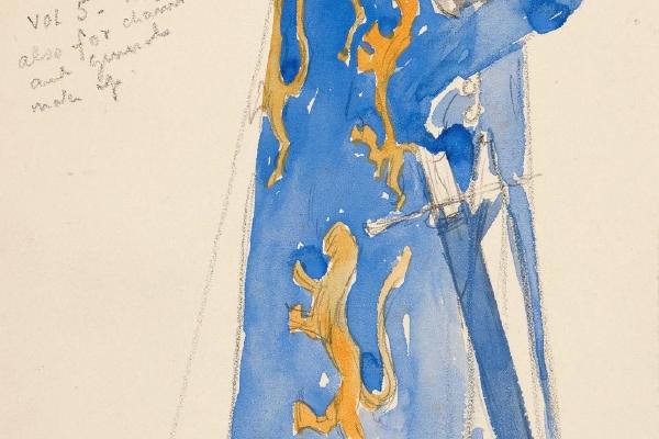 索尔兹伯里(武装)，亨利·欧文1898年计划生产的理查二世服装草图