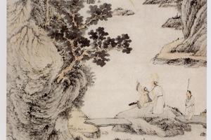 仿黄鹤山樵山水图