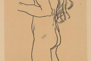 面向左侧站立的裸体女孩(Standing Nude Girl, Facing Left )
