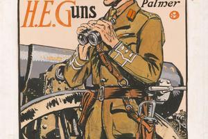 用枪，弗雷德里克·帕尔默(With the H.E. guns, by Frederick Palmer )