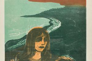 女人的头靠在岸边(Woman's Head against the Shore )