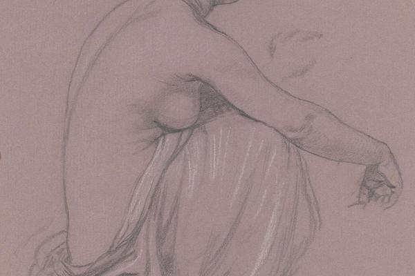 学习“希腊女孩洗澡”第十四(Study for 'Greek Girls Bathing' XIV )