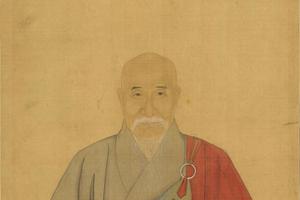 张昀僧装像轴