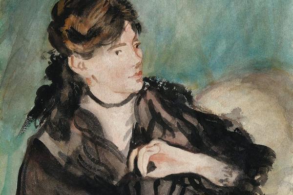 拿着扇子的贝尔特·摩里索特肖像(Portrait of Berthe Morisot with a Fan )