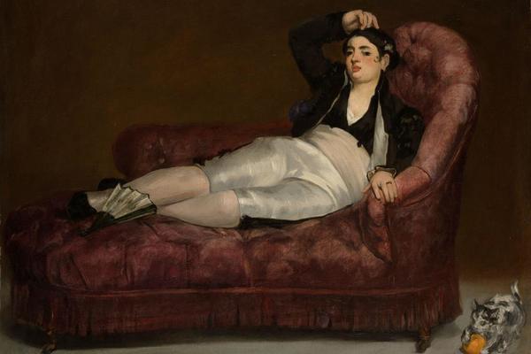 斜倚在西班牙服装的年轻女子(Reclining Young Woman in Spanish Costume )