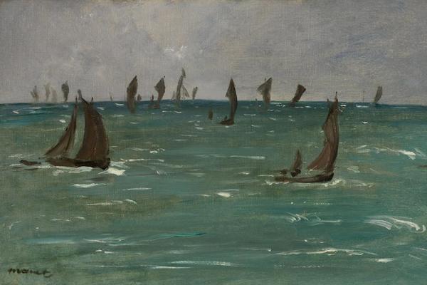 滨海贝尔克的船只(Boats at Berck-sur-Mer )