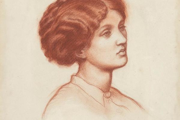 弗雷德里克·莱兰夫人的半身像，为《蒙娜丽莎》而作(A study of Mrs Frederick Leyland, bust-length, for 'Monna Rosa' )