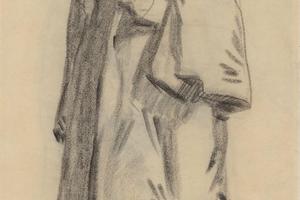 穿斗篷的男人(正面)(Man Wearing a Cloak (recto) )