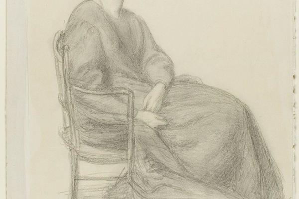 威廉·莫里斯夫人坐在椅子上(Mrs. William Morris Seated in Chair )