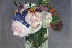 水晶花瓶里的花(Flowers in a Crystal Vase )