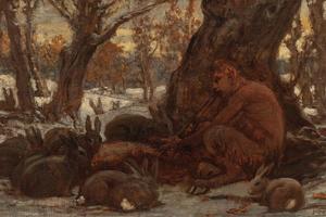 年轻的马赛亚魅力四射(Young Marsyas Charming the Hares)